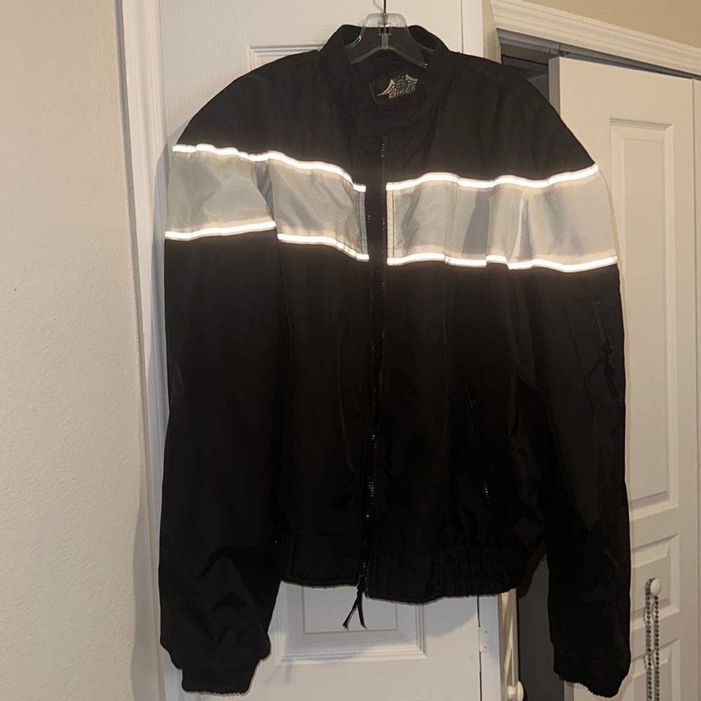 Vintage oversized biker jacket!